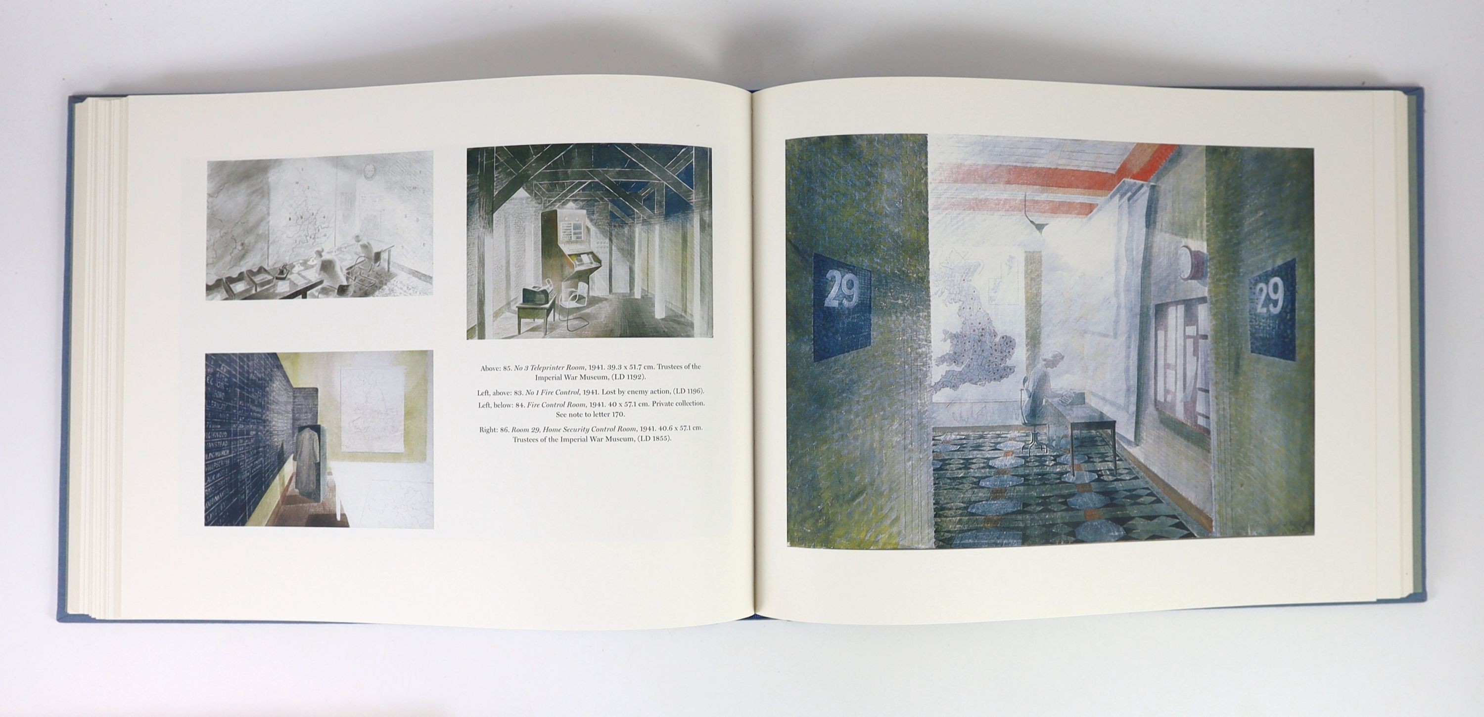 Ullmann, Anne [ed.] - Ravilious at War. 1st and limited edition, one of 750. Adorned with coloured frontispiece and numerous illustrations, many coloured. Half title and dedication pages. Original cloth with title label